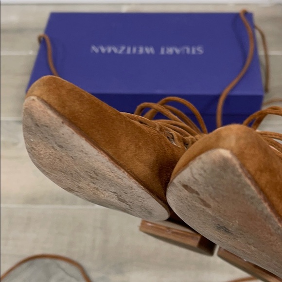 Stuart weitzman string down suede flats - Picture 4 of 7